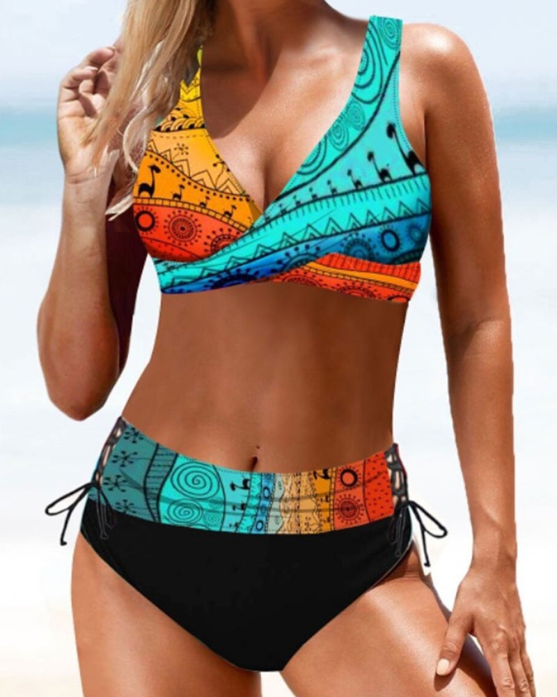 Veselé barevné bikiny Eva — pohled 10