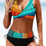 Veselé barevné bikiny Eva — pohled 10