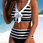 Pruhované bikiny Laluna® s vysokým pasem — pohled 6
