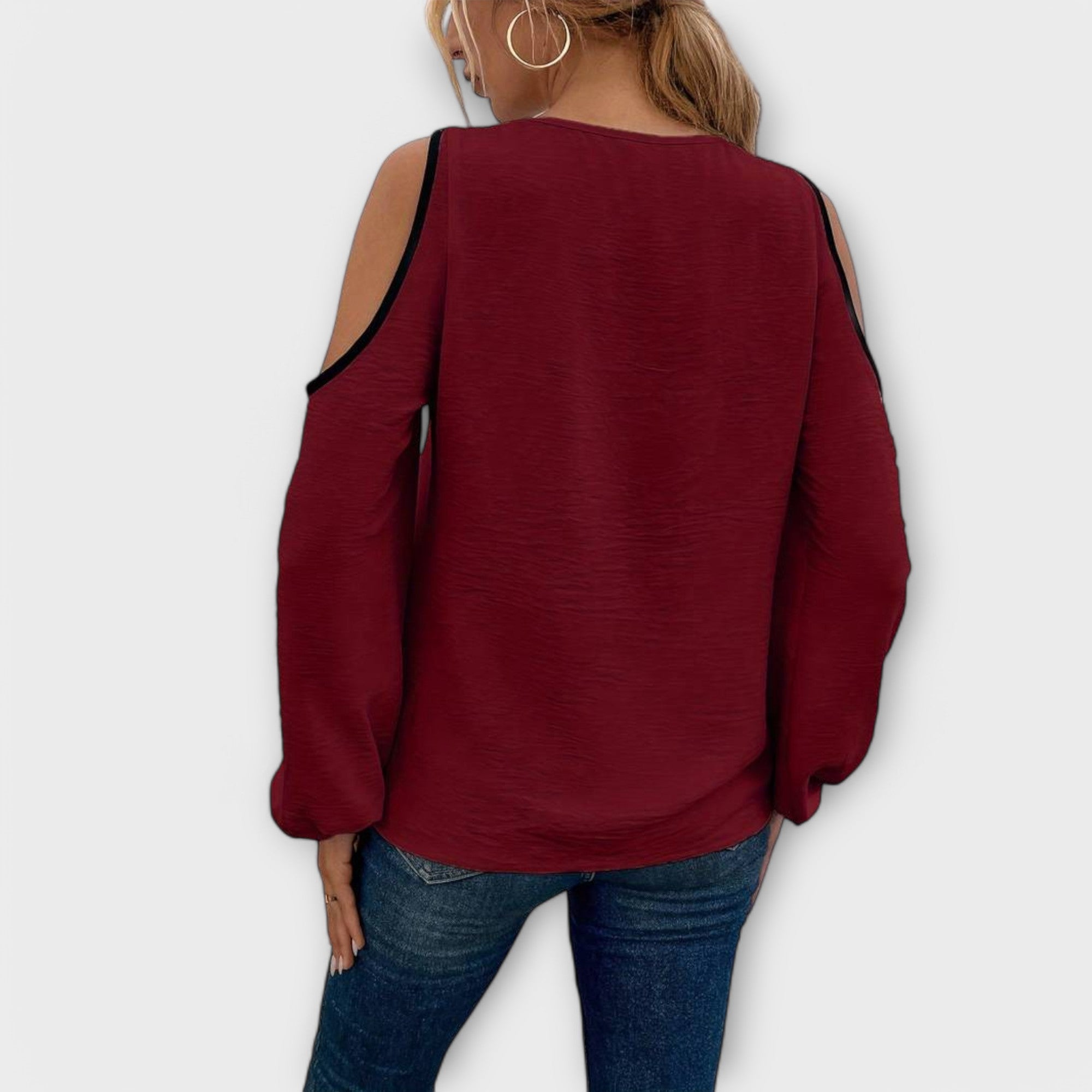 Halenka Scarlett s hranatým výstřihem — pohled 3