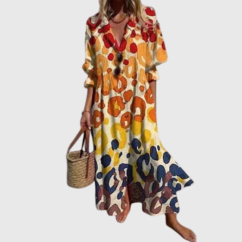 Elegantní boho maxi šaty Zariah — pohled 2