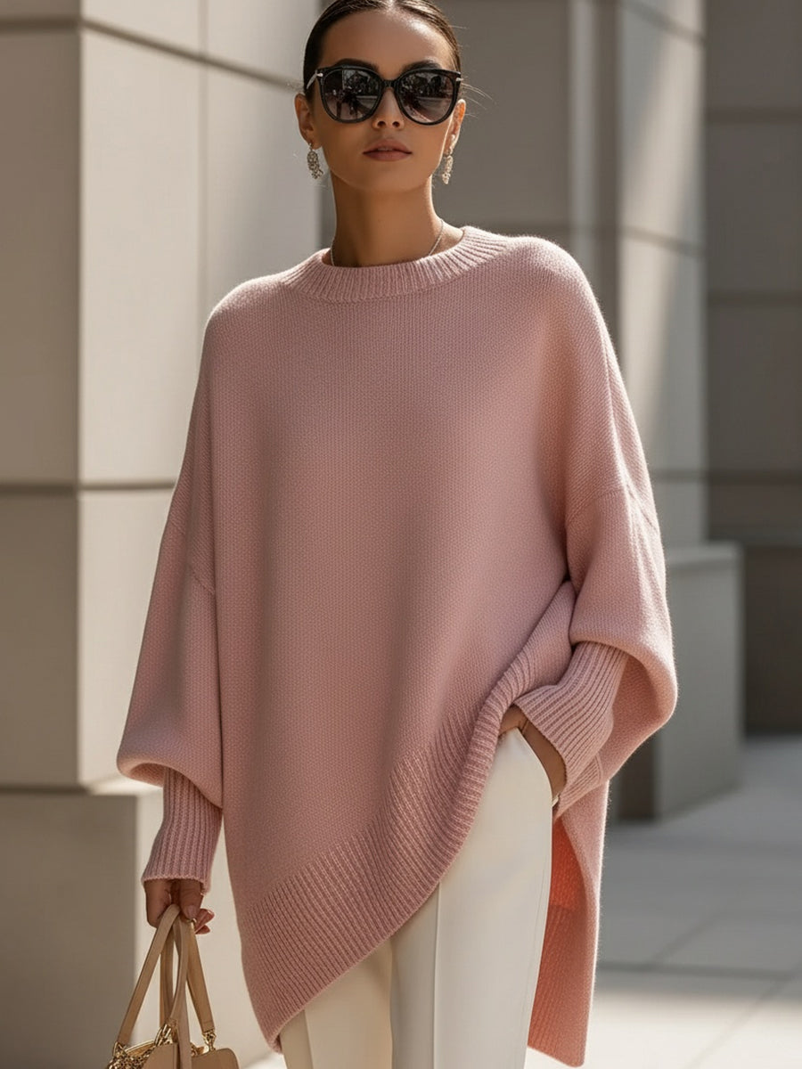Oversize svetr Ludovica se širokým výstřihem