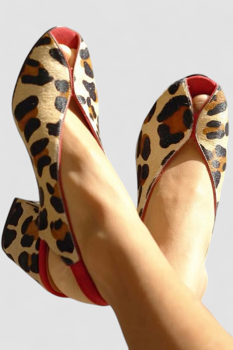 Sandály Bree s leopardím vzorem — pohled 2