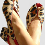 Sandály Bree s leopardím vzorem — pohled 2