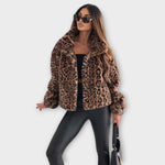 Kabát Piper s leopardím vzorem — pohled 3