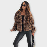 Kabát Piper s leopardím vzorem — pohled 3