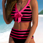 Pruhované bikiny Laluna® s vysokým pasem — pohled 11