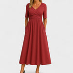 Elegantní midi šaty IDA — pohled 2