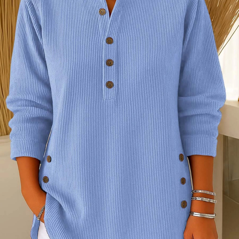 Henley tunika Nives s knoflíky