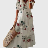 Boho vintage maxi šaty Amalia na léto — pohled 7