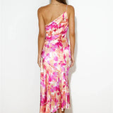 Midi šaty Eliza na jedno rameno — pohled 7