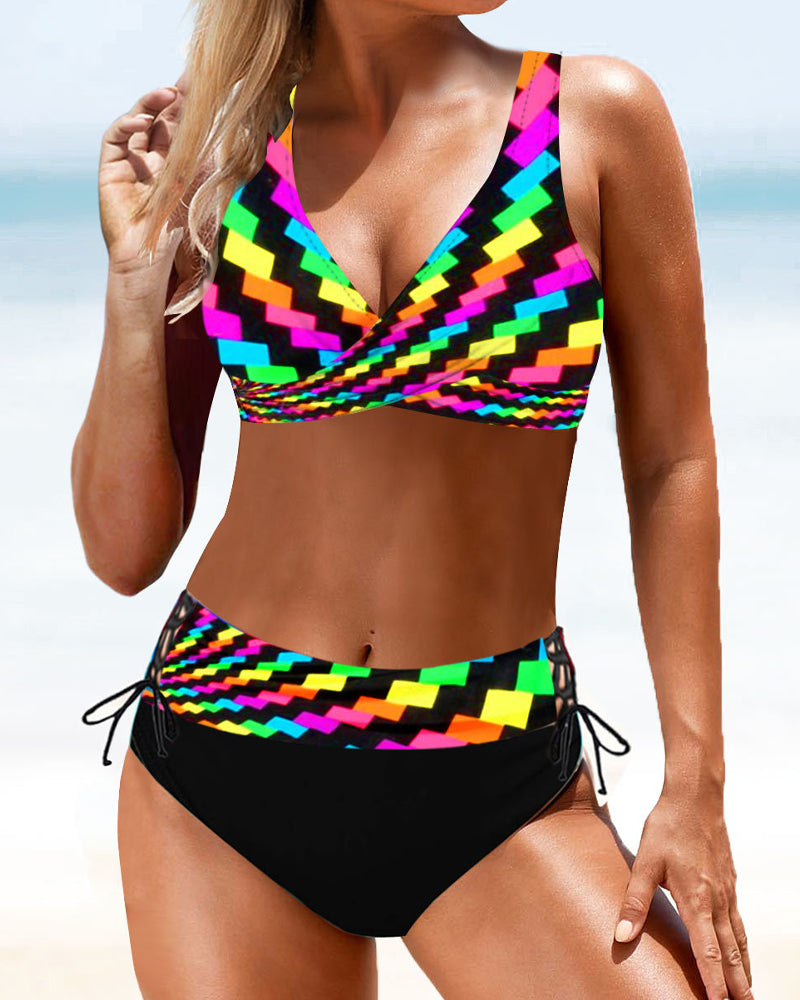 Veselé barevné bikiny Eva — pohled 11