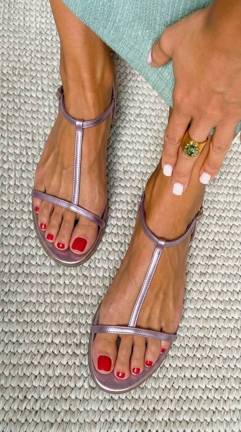 Zlaté letní sandály Bianca — pohled 4