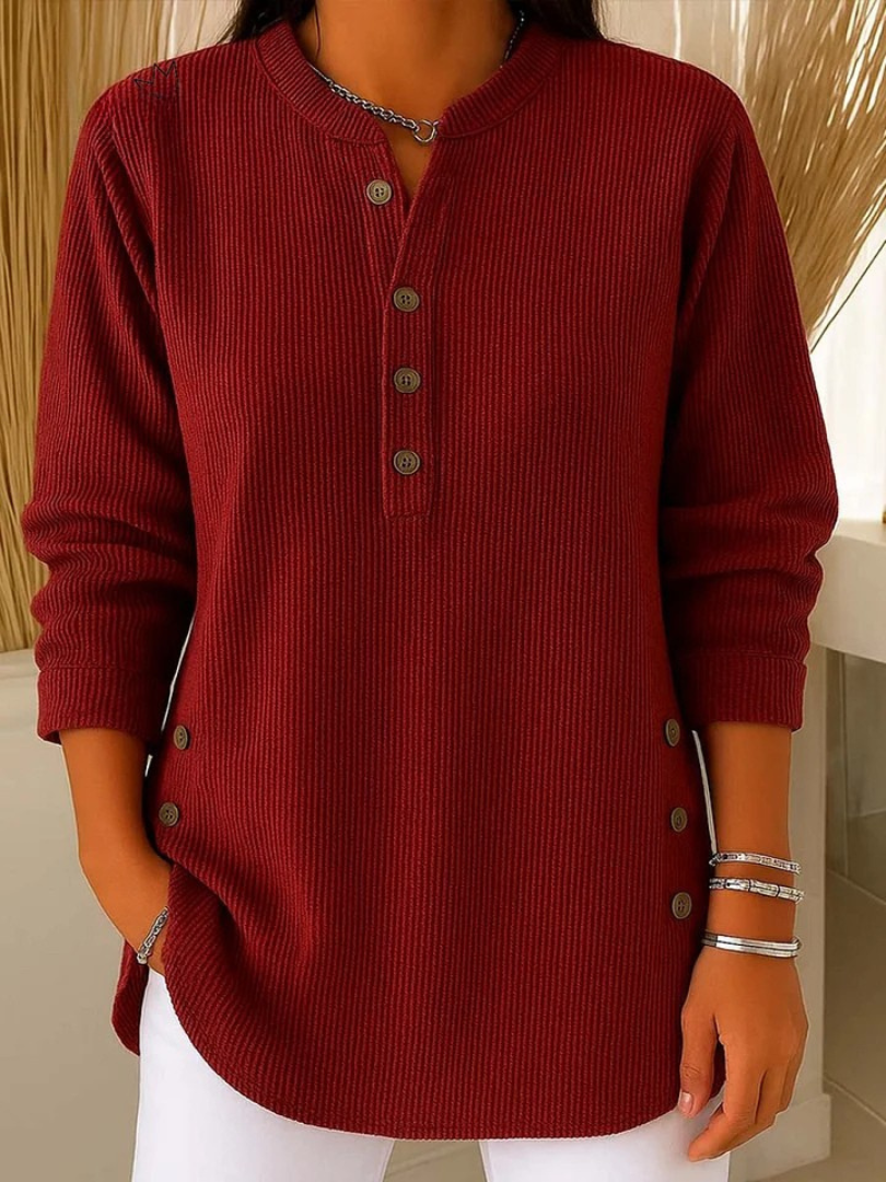 Henley tunika Nives s knoflíky — pohled 3