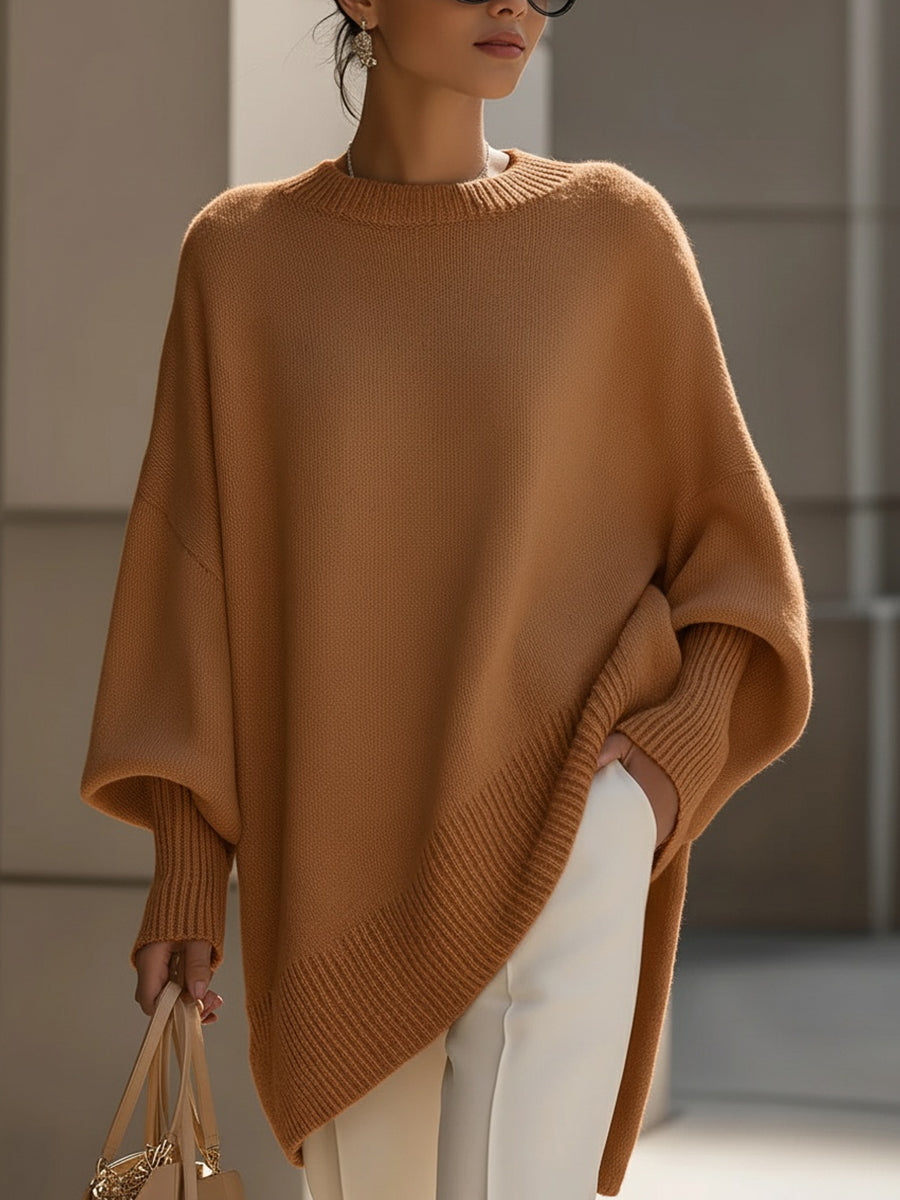Oversize svetr Ludovica se širokým výstřihem — pohled 7