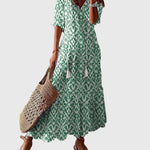 Boho vintage maxi šaty Amalia na léto — pohled 2