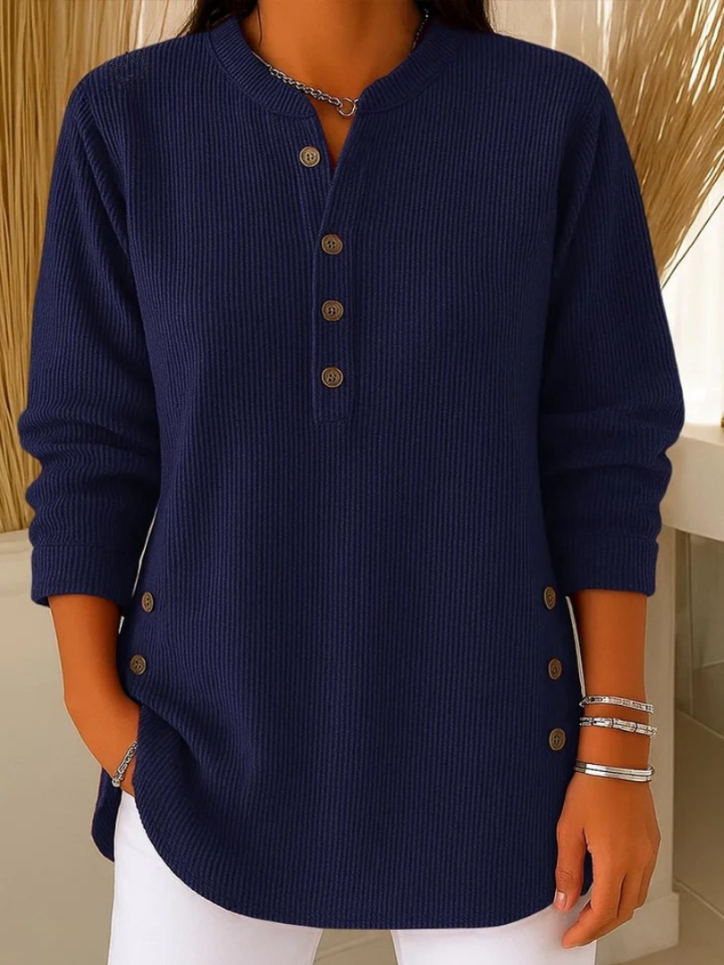 Henley tunika Nives s knoflíky — pohled 4