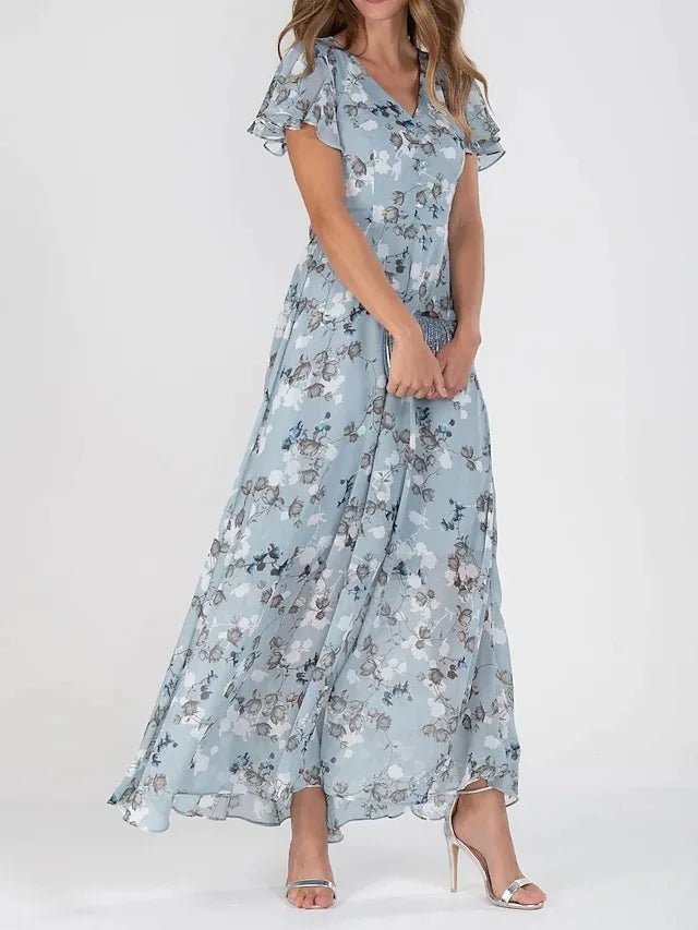 Elegantní splývavé šaty Zuri lichotivé postavě — pohled 2