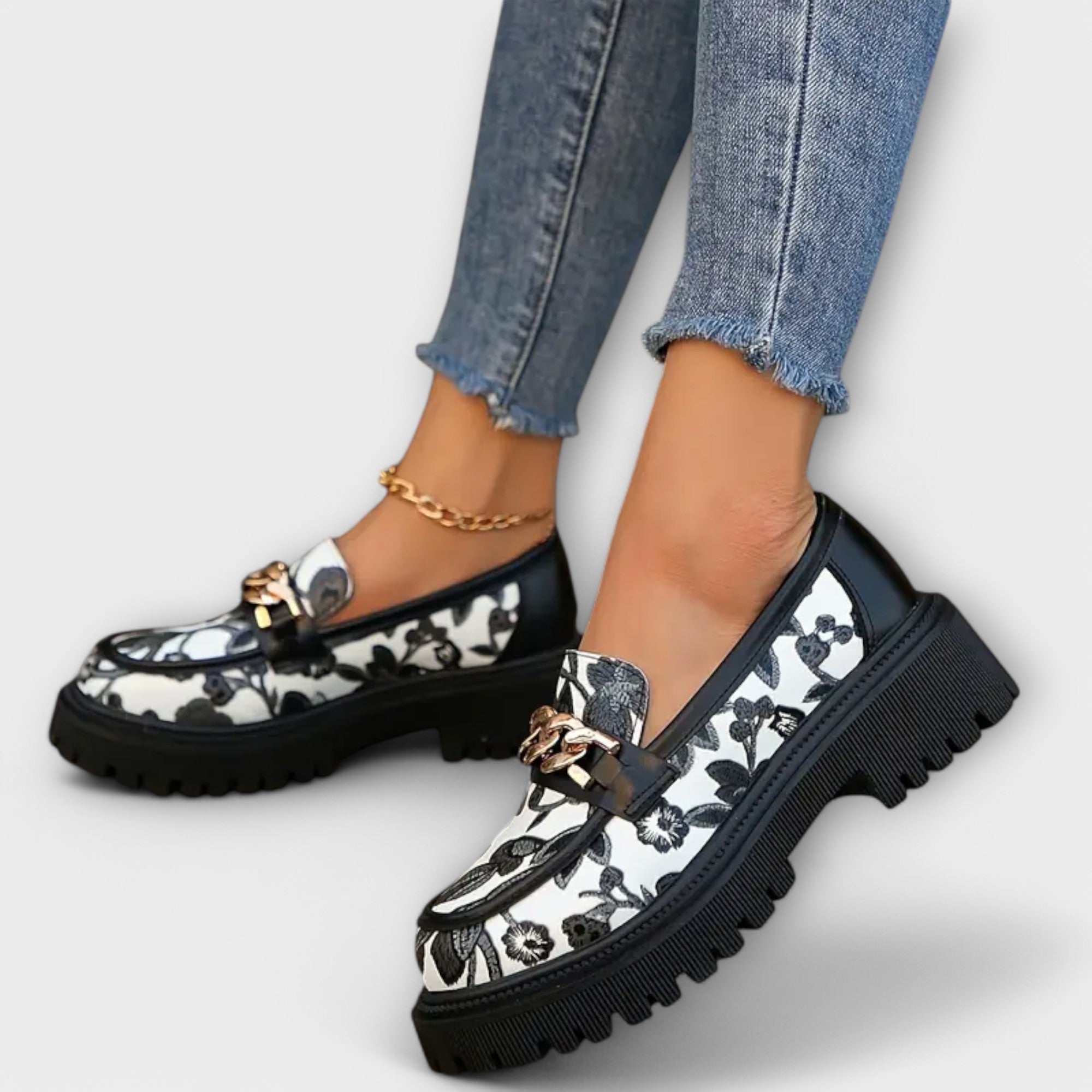 Stylové retro mokasíny Sandra