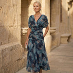 Elegantní modré šaty Luna