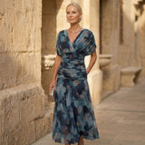 Elegantní modré šaty Luna