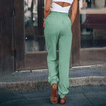 Elegantní jogger kalhoty Kaeli se stahovací šňůrkou — pohled 15