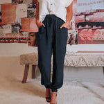 Elegantní jogger kalhoty Kaeli se stahovací šňůrkou — pohled 6