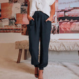 Elegantní jogger kalhoty Kaeli se stahovací šňůrkou — pohled 6