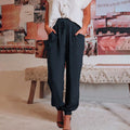 Elegantní jogger kalhoty Kaeli se stahovací šňůrkou — pohled 6