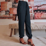 Elegantní jogger kalhoty Kaeli se stahovací šňůrkou — pohled 18