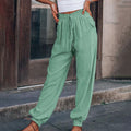 Elegantní jogger kalhoty Kaeli se stahovací šňůrkou — pohled 4