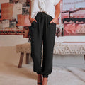 Elegantní jogger kalhoty Kaeli se stahovací šňůrkou