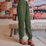 Elegantní jogger kalhoty Kaeli se stahovací šňůrkou — pohled 16