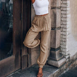 Elegantní jogger kalhoty Kaeli se stahovací šňůrkou — pohled 10