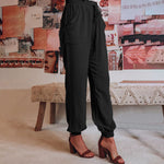 Elegantní jogger kalhoty Kaeli se stahovací šňůrkou — pohled 8