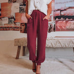 Elegantní jogger kalhoty Kaeli se stahovací šňůrkou — pohled 3