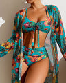 Bikiny Glenda s květinovou sukní — pohled 3