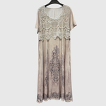 ELEGANTNÍ MIDI ŠATY INDIGO S KVĚTINOVÝM POTISKEM — pohled 7