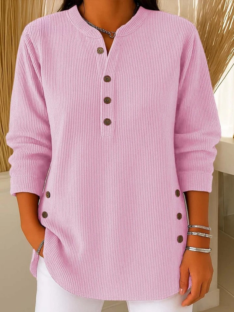 Henley tunika Nives s knoflíky — pohled 2