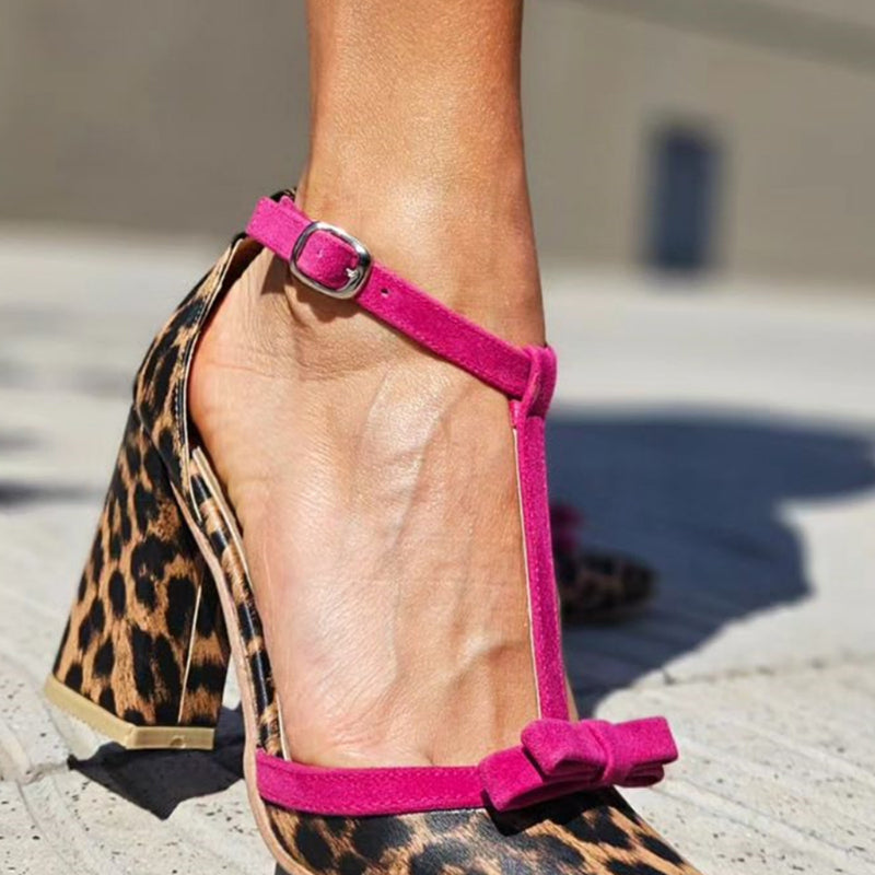 Boty na podpatku Helen™ s leopardím vzorem