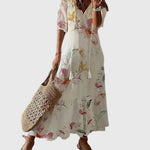 Boho vintage maxi šaty Amalia na léto — pohled 8