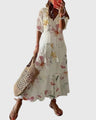 Boho vintage maxi šaty Amalia na léto — pohled 8