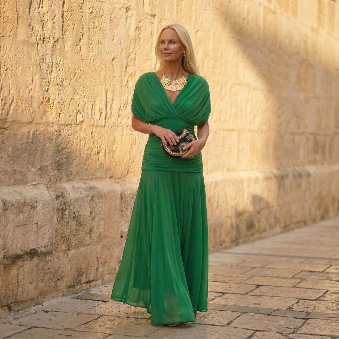 Elegantní zelené šaty Sienna