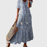 Boho vintage maxi šaty Amalia na léto