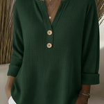 Vaflové henley tričko Lucia s knoflíky — pohled 5