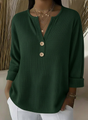 Vaflové henley tričko Lucia s knoflíky — pohled 5