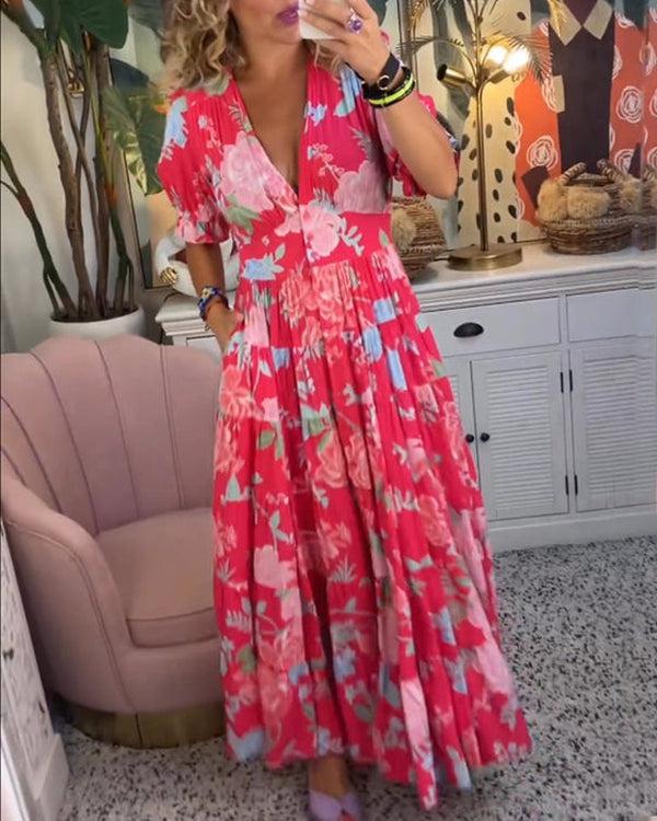 Zářivé šaty s květinovým vzorem Floriana — pohled 10