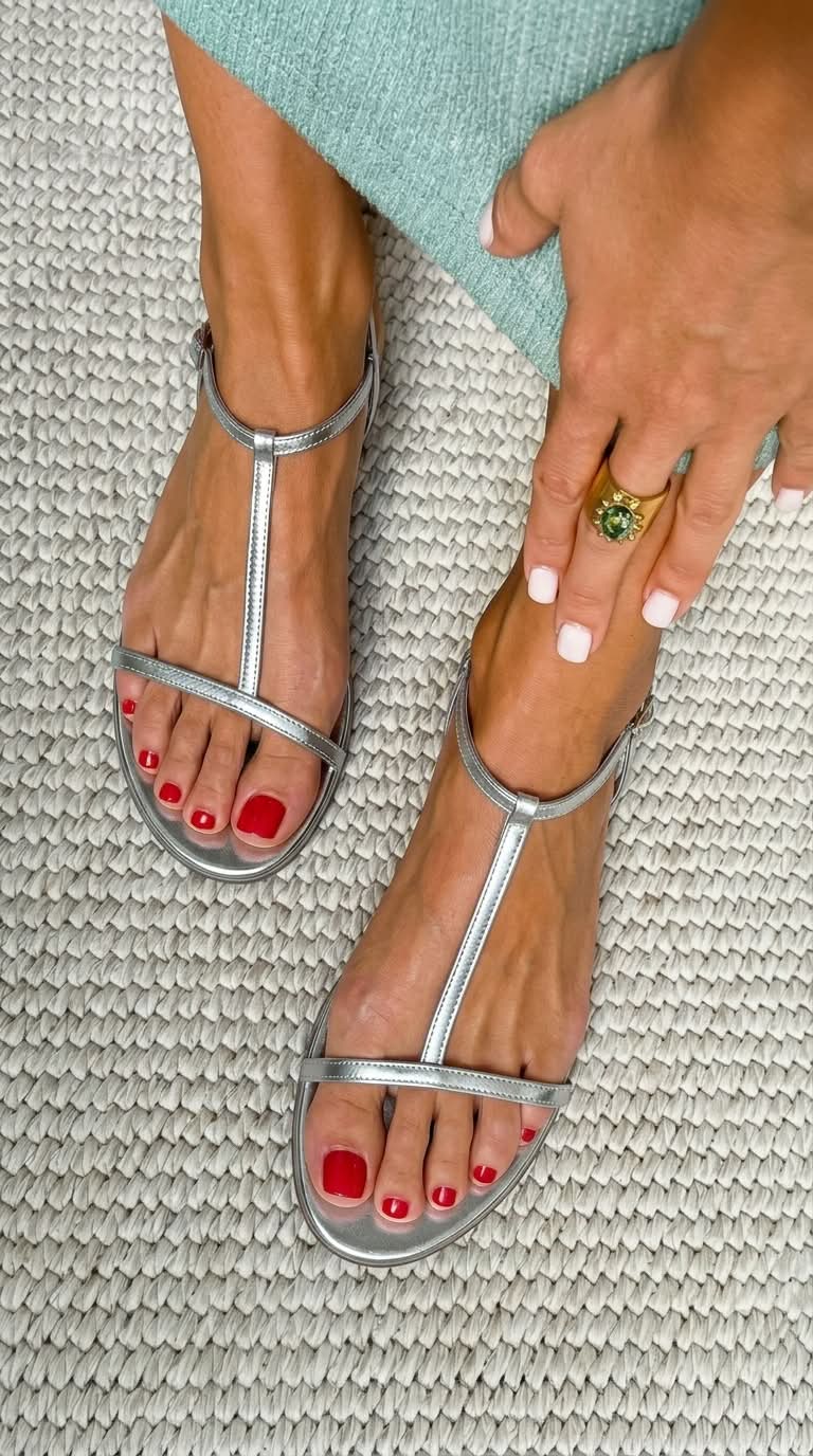 Zlaté letní sandály Bianca — pohled 3