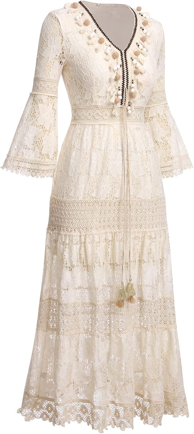 Boho krajkové šaty Amary — pohled 3