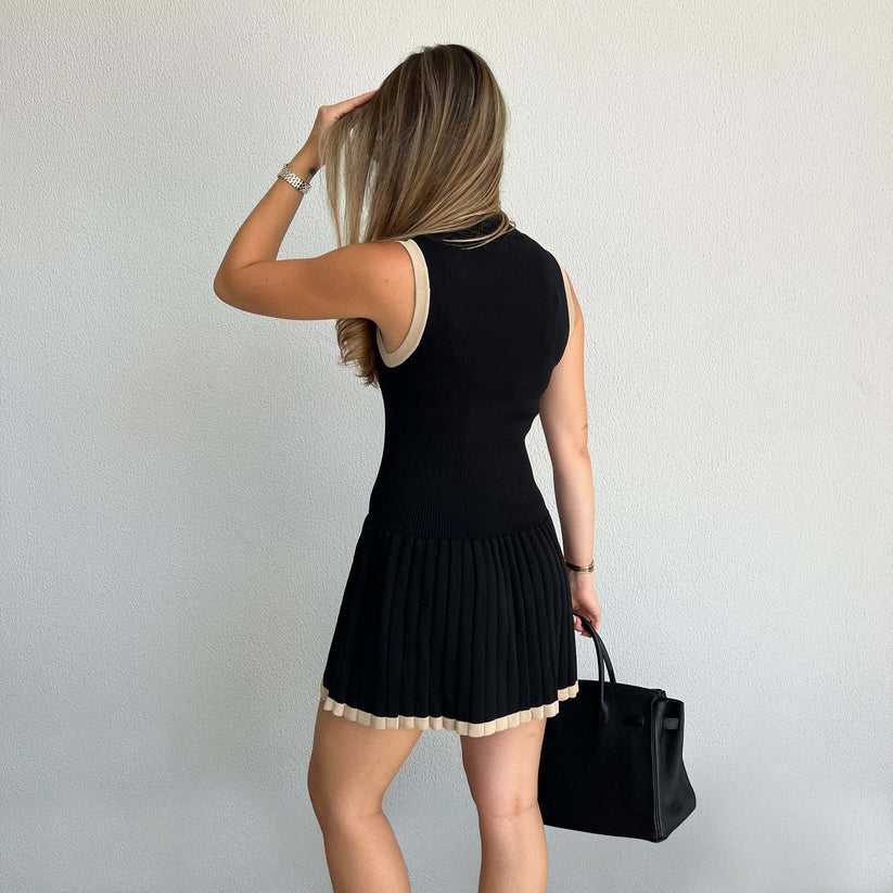 Žebrované mini šaty Leah — pohled 7